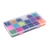 18 Colors Transparent Glass Beads FGLA-X0001-04A-8mm-4