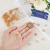 200Pcs 2 Colors Brass Bead Caps OHAR-SC0001-04-3