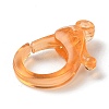 Transparent Plastic Lobster CLaw Clasps KY-H005-A03-3