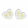 Transparent Resin Pendants RESI-N030-001D-3