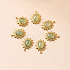 Bohemia Style Natural Green Aventurine Pendants BOHO-PW0001-060E-01-1