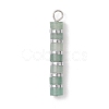 7Pcs 7 Styles Mixed Gemstone Disc Heishi Beaded Pendants PALLOY-JF04150-2