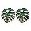 Rack Plating Alloy Enamel Pendants LS-ENAM-T015-012D-NR-1