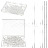 400Pcs rass Flat Head Pins KK-ME0004-83-1