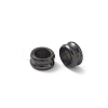 Ion Plating(IP) 304 Stainless Steel Grooved Beads STAS-WH0055-04EB-1