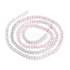 Transparent Gradient Color Glass Beads Strands GLAA-G101-2mm-02-4