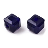 Opaque Color Faceted Glass Beads GLAA-E047-02B-4