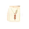 Wheat Alloy Gradient Color Cubic Zirconia Pendant Necklace & Stud Earring FS-WGBA5F1-02-2
