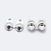 925 Sterling Silver Bead Tips Knot Covers STER-K167-001S-1