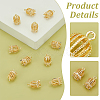 12Pcs Brass Connector Rhinestone Settings KK-PH0010-47-4