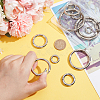 16Pcs 8 Styles Alloy Spring Gate Rings FIND-PH0007-80P-3