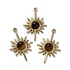 Natural Tiger Eye Pendants STAS-R005-02G-1