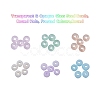 1800Pcs 6 Colors 8/0 Transparent & Opaque Glass Seed Beads SEED-YW0001-31-2