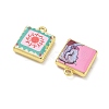 Printed Brass Pendants KK-CBA84C5-16G-2
