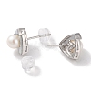 Anti-Tarnish Sterling Silver Stud Earrings EJEW-C087-07B-P-2