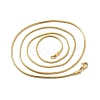 Ion Plating(IP) 304 Stainless Steel Square Snake Chain Necklaces X-STAS-A066-07-02G-2