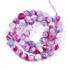 Dyed Natural White Jade Beads Strands X-G-T139-8mm-45S-3