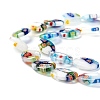 Handmade Millefiori Glass Beads Strands X-LK137-2