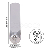 Iron Metal Stamps AJEW-BC0005-54L-2