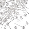 30Pcs 304 Stainless Steel Stud Earring Findings STAS-TADJ0001-02-3