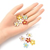 10Pcs 5 Colors Alloy Enamel Pendants ENAM-YW0002-96-4