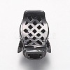 Brass Micro Pave Cubic Zirconia Beads ZIRC-G139-24B-2