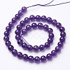 Natural Grade AB+ Amethyst Bead Strands X-GSR8mmC062-A-4