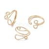 Copper Wire Wrapped Toe Open Ring RJEW-JR00621-1