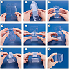 Transparent Plastic PET Box Gift Packaging CON-WH0052-8x8cm-3