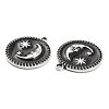 Alloy Enamel Pendants FIND-C032-08B-02P-2