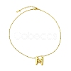 Ion Plating(IP) Initial Letter 304 Stainless Steel Pendant Necklace NJEW-R265-05G-M-2