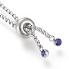 Adjustable 304 Stainless Steel Slider Bracelet/Bolo Bracelets Making STAS-I153-03P-03-3