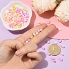 350Pcs 7 Colors Opaque Colours Luster Glass Seed Beads SEED-YW0003-23-5