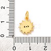Brass Micro Pave Cubic Zirconia Charms KK-U033-04G-02-3