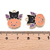Halloween Theme Rack Plating Alloy Enamel Pendants ENAM-N056-362-3