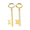 Tibetan Style Alloy Skeleton Key Large Pendants TIBEP-S105-G-RS-3
