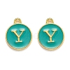 Golden Plated Alloy Enamel Charms LS-ENAM-Q437-15Y-1