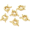 Rack Plating Brass Spring Ring Clasps KK-YW0001-47-2