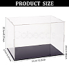 Transparent Plastic Minifigure Display Cases ODIS-WH0029-72C-2