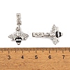 Rack Plating Alloy Crystal Rhinestone European Dangle Charms FIND-C055-26P-3