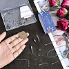 36Pcs 3 Styles Transparent Glass Bottle Pendants GLAA-SC0002-37-3