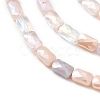 Gradient Color Electroplate Glass Bead Strands X-GLAA-E042-01E-3