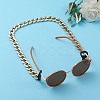 Personalized CCB Plastic Curb Chain Necklaces NJEW-JN02881-01-6