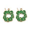 Christmas Alloy Enamel Pendants ENAM-I081-01KCG-03-1