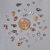 6 Colors Lobster Claw Clasps and 6 Colors Open Jump Rings Brass for Jewelry Making KK-PH0014-01-6