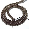 Synthetic Smoky Quartz Beads Strands G-C076-6mm-4A-2