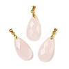Natural Rose Quartz Pendants G-L614-D03-G02-1
