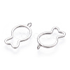 Rhodium Plated 925 Sterling Silver Charms STER-T004-67P-2