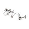 Non-Tarnish 316 Stainless Steel Clip-on Earring Findings X-STAS-K274-09P-2