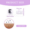 500Pcs Acrylic Horizontal Hole Letter Beads OACR-YS0001-03E-3